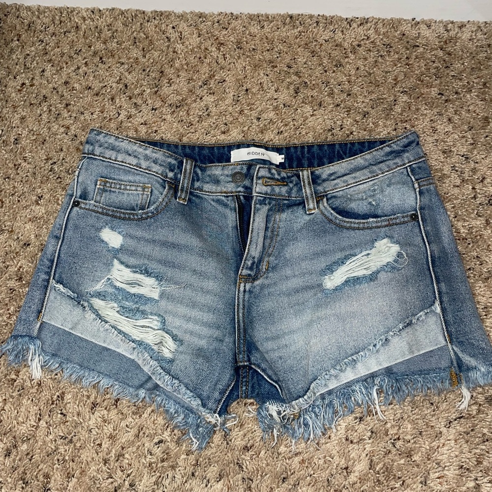 Hidden denim shorts